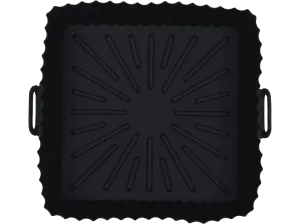 Accesorio freidora - NK HO330023, Base de Silicona, Kit 2 Piezas, 20 cm, Apto Lavavajillas, Apto Microondas, Hasta 220º, Negro