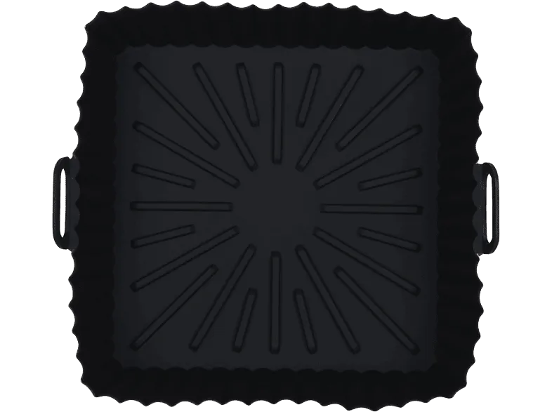 Accesorio freidora - NK HO330023, Base de Silicona, Kit 2 Piezas, 20 cm, Apto Lavavajillas, Apto Microondas, Hasta 220º, Negro