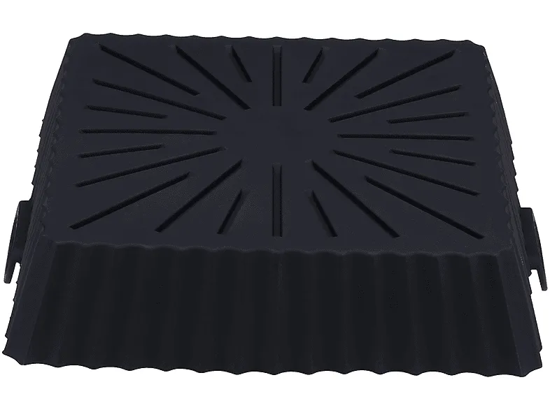 Accesorio freidora - NK HO330023, Base de Silicona, Kit 2 Piezas, 20 cm, Apto Lavavajillas, Apto Microondas, Hasta 220º, Negro