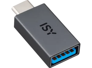 Adaptador - ISY IAD-1000-C, USB-C, 5 Gbit/s, Plug&Play, 4.5 W, Negro
