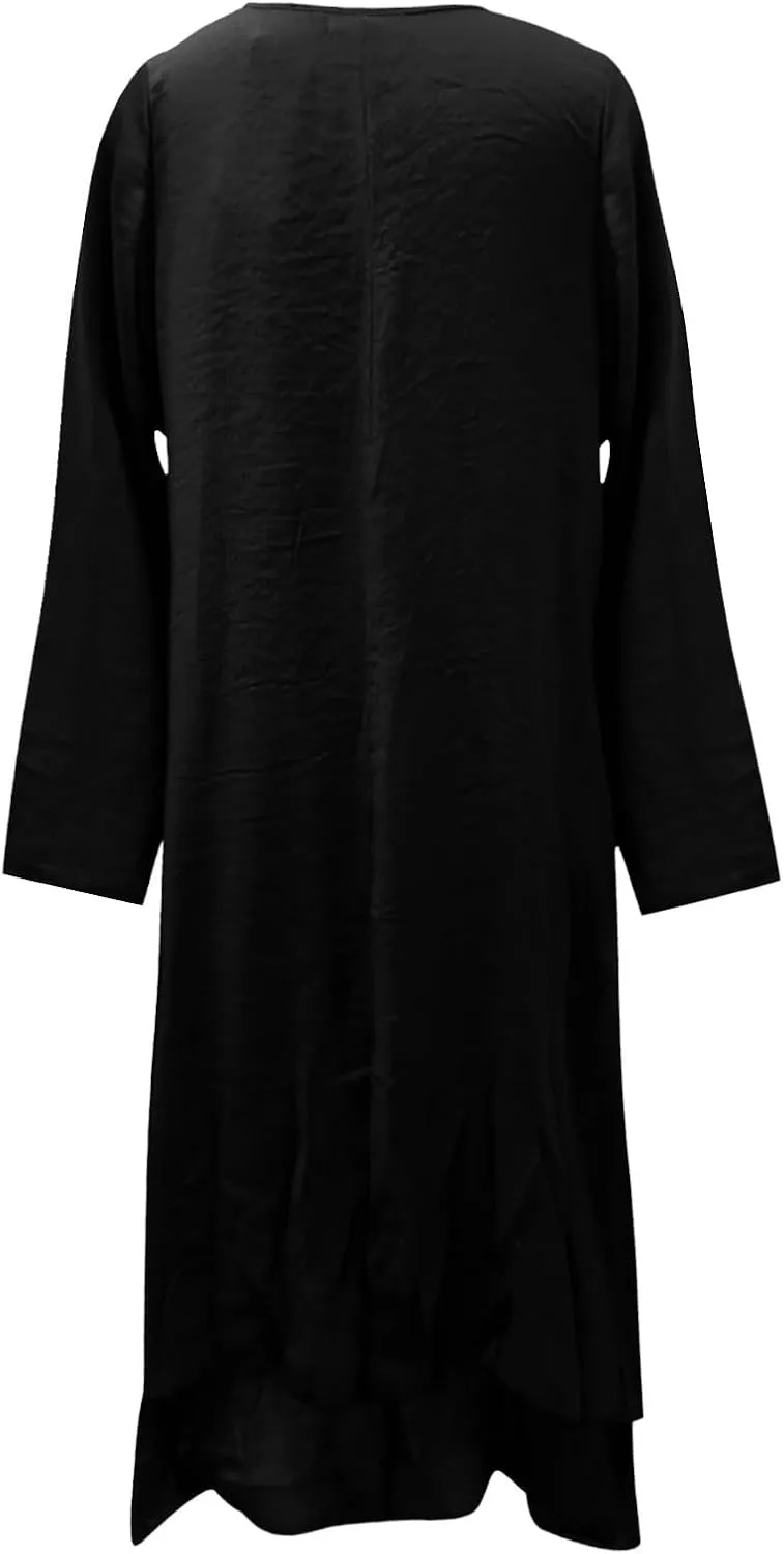 aihihe Maxi Dresses for Women 2024 Boho Dresses for Women 2024 Grandma of The Bride Dresses Black Holiday Dress Plus Size