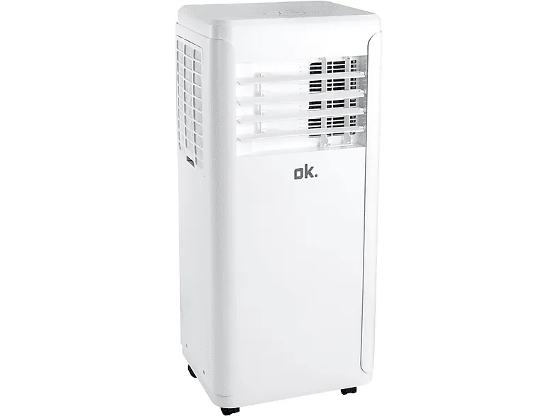 Aire acondicionado portátil - OK OAC 12024 W ES, 3010 fg/h, 2 velocidades, 20 m², 65 dB(A), LCD Display, Deshumidificador, Blanco