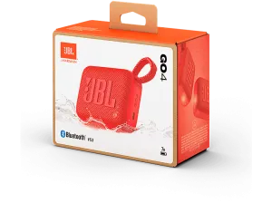 Altavoz inalámbrico - JBL Go 4, 4.2 W, Bluetooth, 7 h autonomía, Resistente al polvo y agua, Rojo