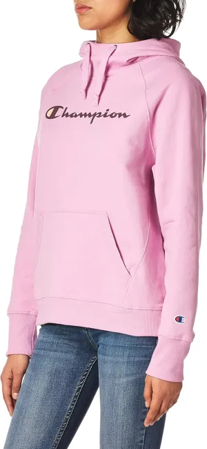 Champion Women's Powerblend Fleece Hoodie, Script Logo