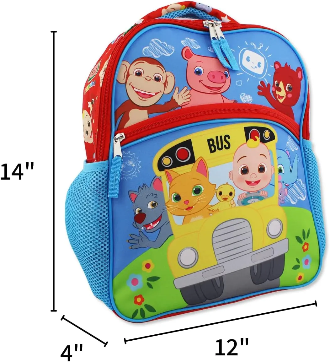 CoComelon Boys Girls 14 inch School Backpack (Blue, One Size)