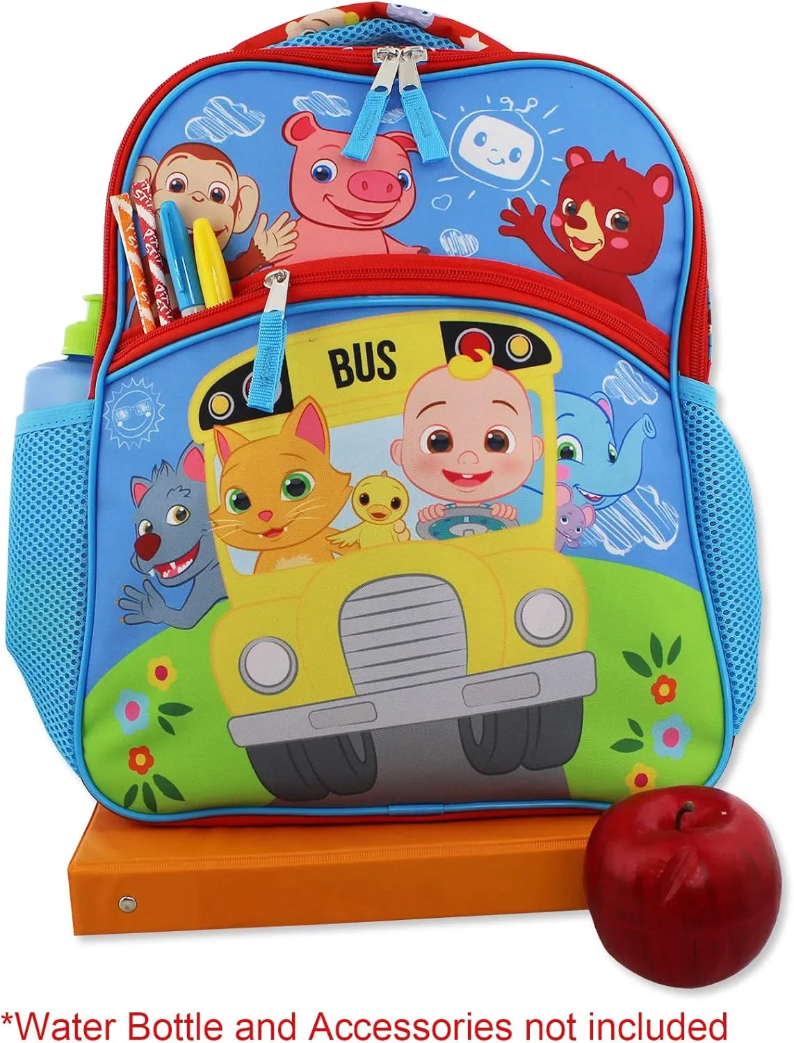 CoComelon Boys Girls 14 inch School Backpack (Blue, One Size)