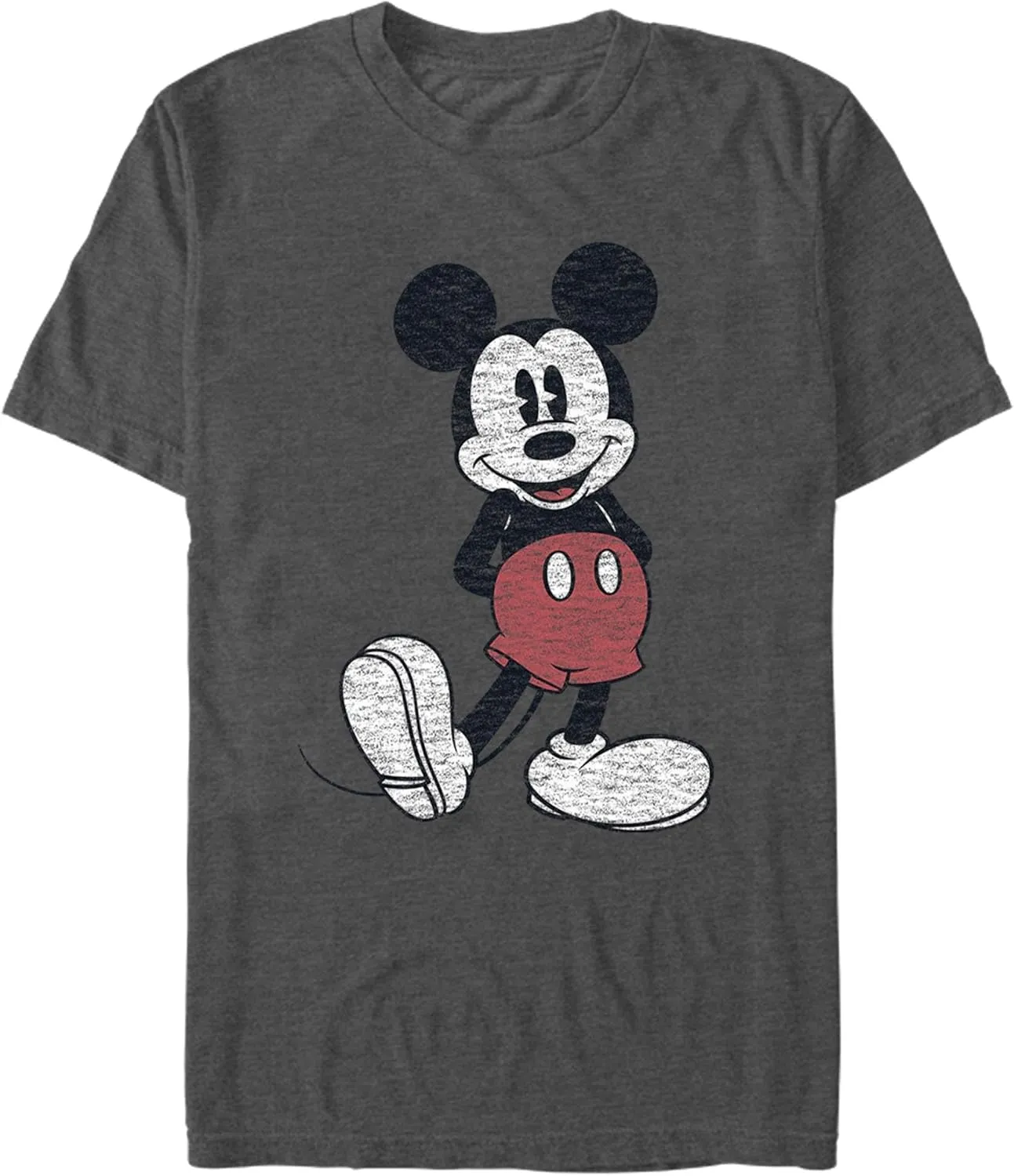 Disney Men's Full Size Mickey Mouse Distressed Look T-Shirt