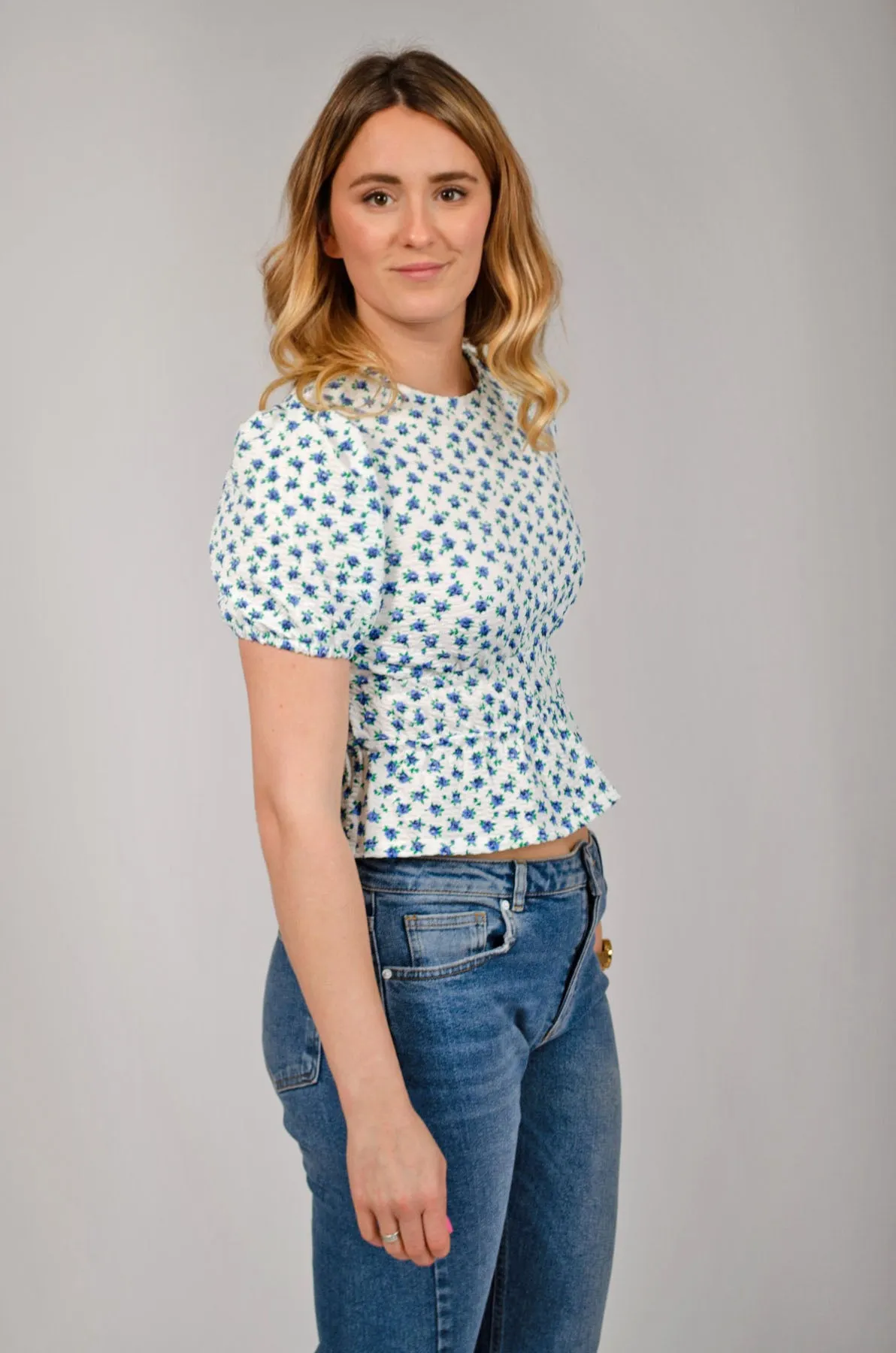 Floral Peplum Top
