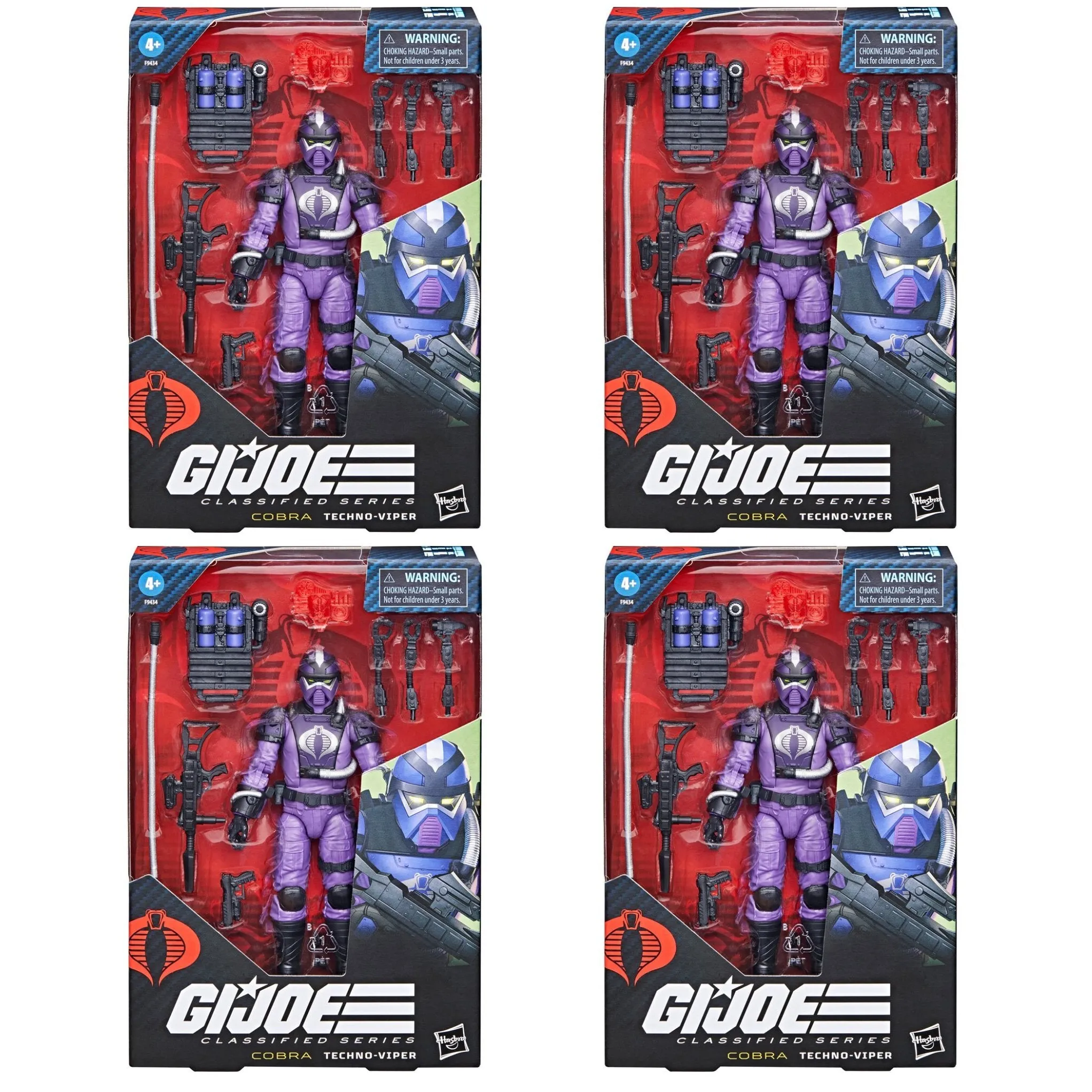 G.I. Joe Classified Techno-Viper ARMY BUILDER SET OF 4