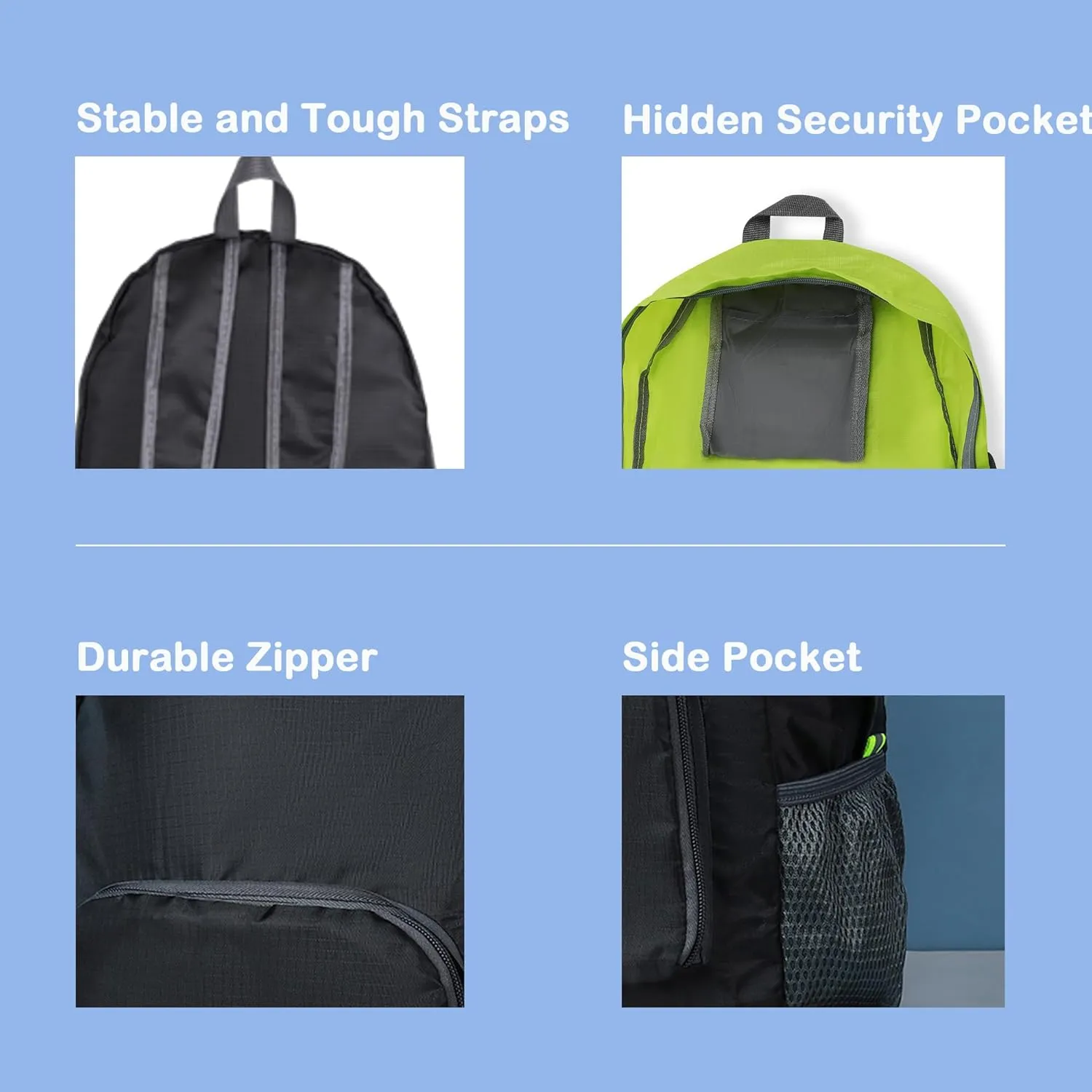 Lightweight Backpack for Travel, Small Hiking BackPack for Women Men, Packable Backpack, Foldable Backpack, Outdoor Backpack (Camouflage)