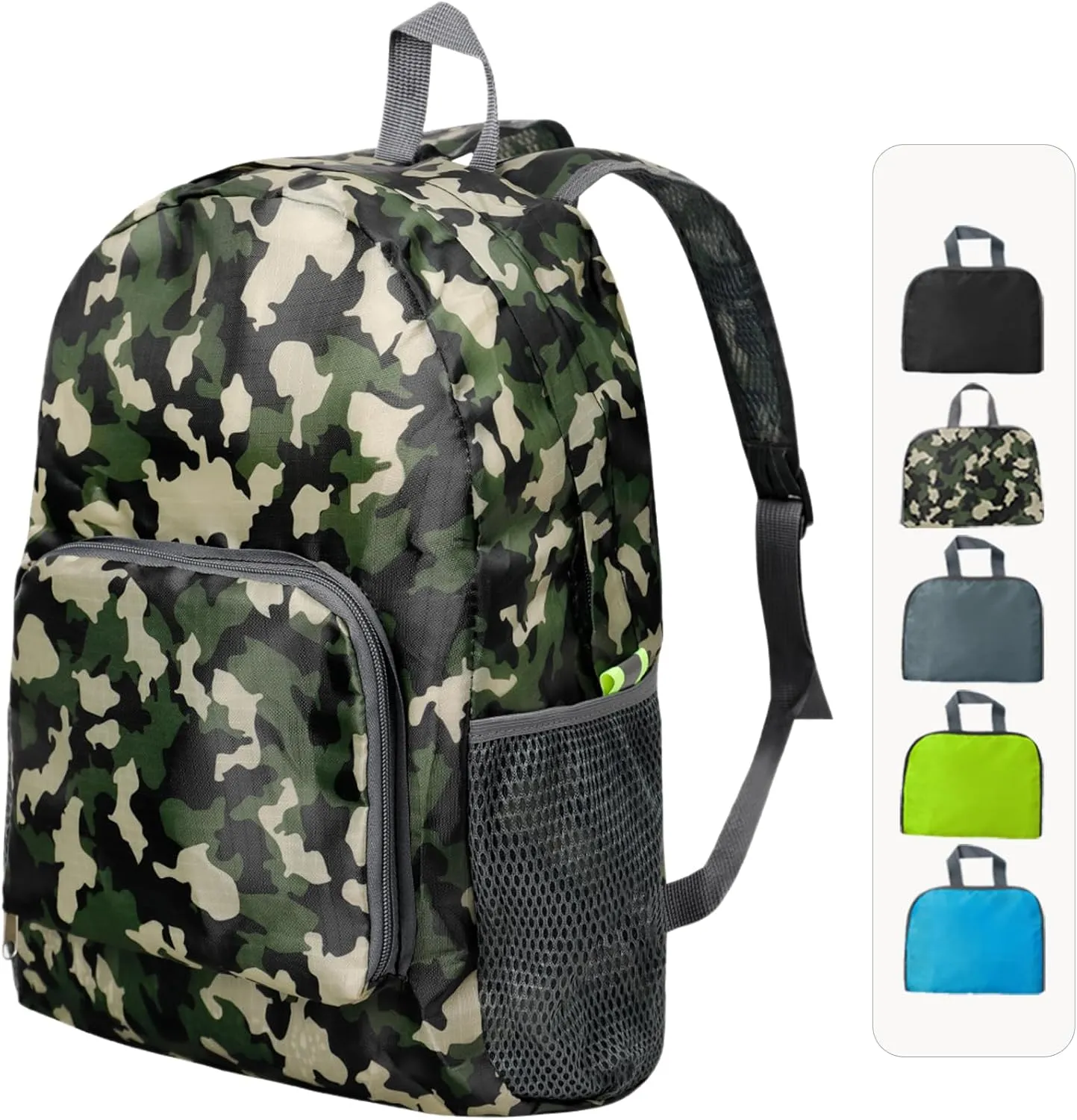 Lightweight Backpack for Travel, Small Hiking BackPack for Women Men, Packable Backpack, Foldable Backpack, Outdoor Backpack (Camouflage)