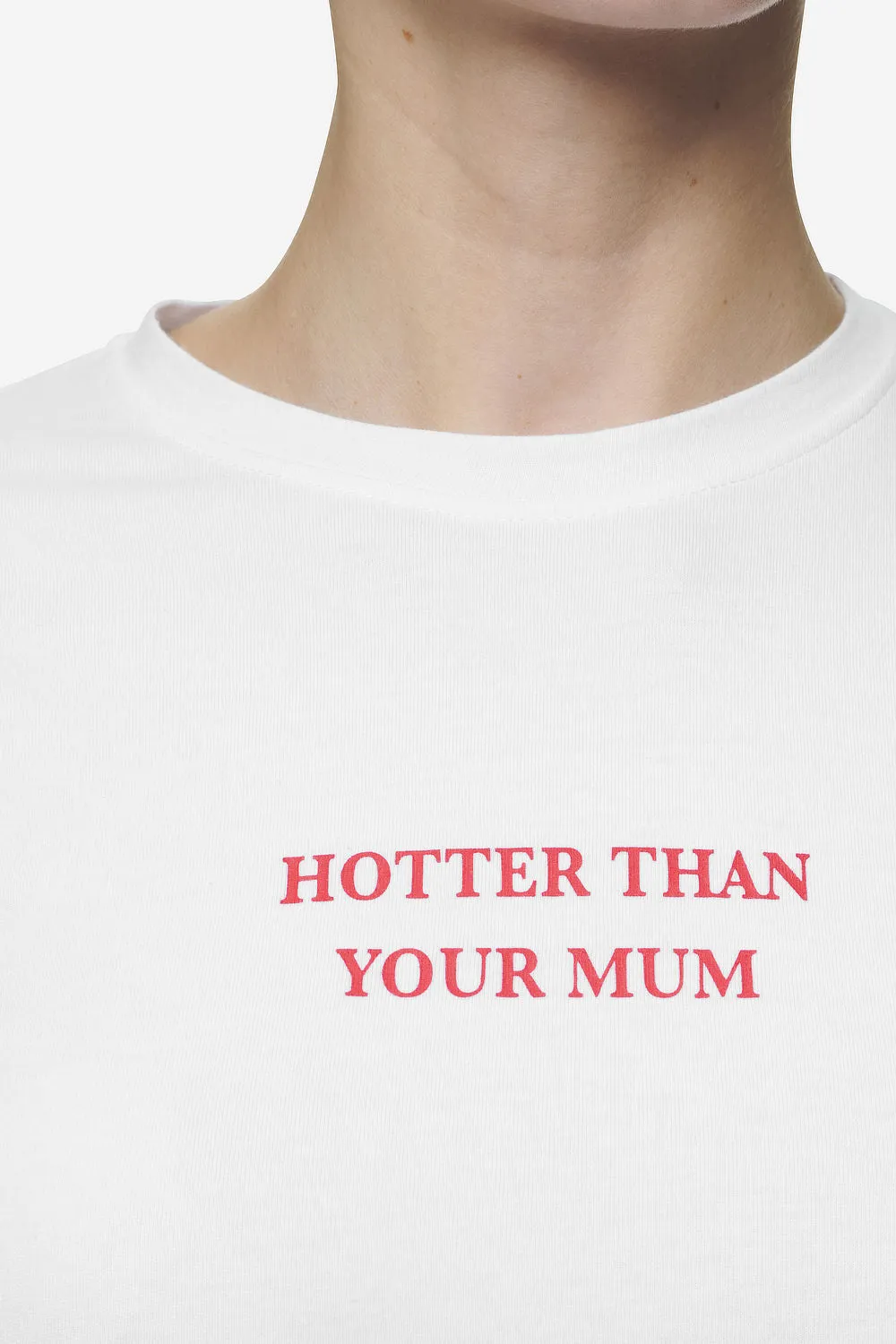 Reyna Cropped Baby Tee White