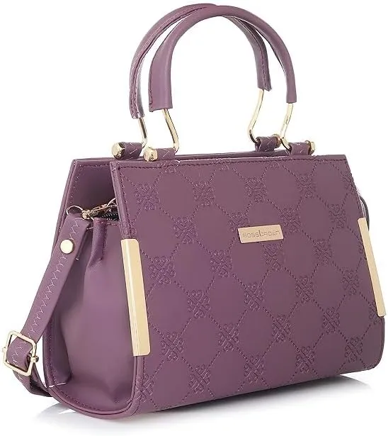 ROSS .BROWN's Synthetic Leather Women's Satchel Bag | Ladies Purse Handbag | Women bags -Mini, Pink