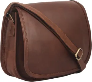 URBAN LEATHER Crossbody Shoulder Saddle Bags Handbags for Women Vintage Brown Purses Designer Boho Satchel Hand Bag for Ladies, Fashion Travel Cross Body Sling Phone Wallet for Her